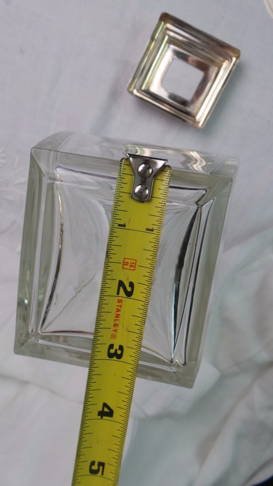 CRYSTAL VASE WITH SILVER TOP CLASSIC STYLE
