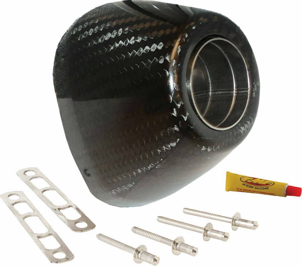 FMF Factory 4.1 Carbon Fiber RCT Replacement Silencer End Cap Kit - 040643