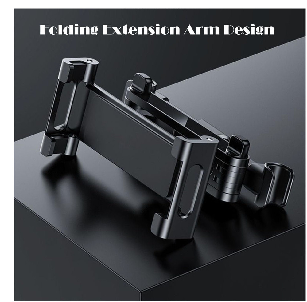 Car Headrest Tablet Holder Mount Adjustable 360 Rotation