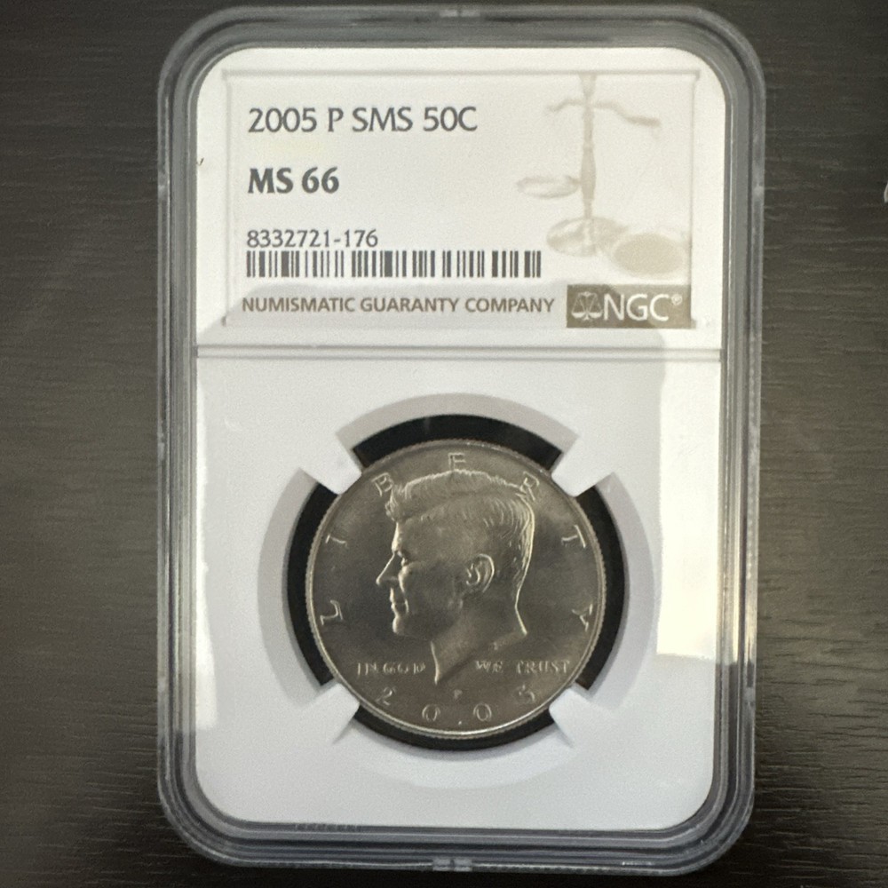 2005-P 50c KENNEDY HALF DOLLAR NGC MS66