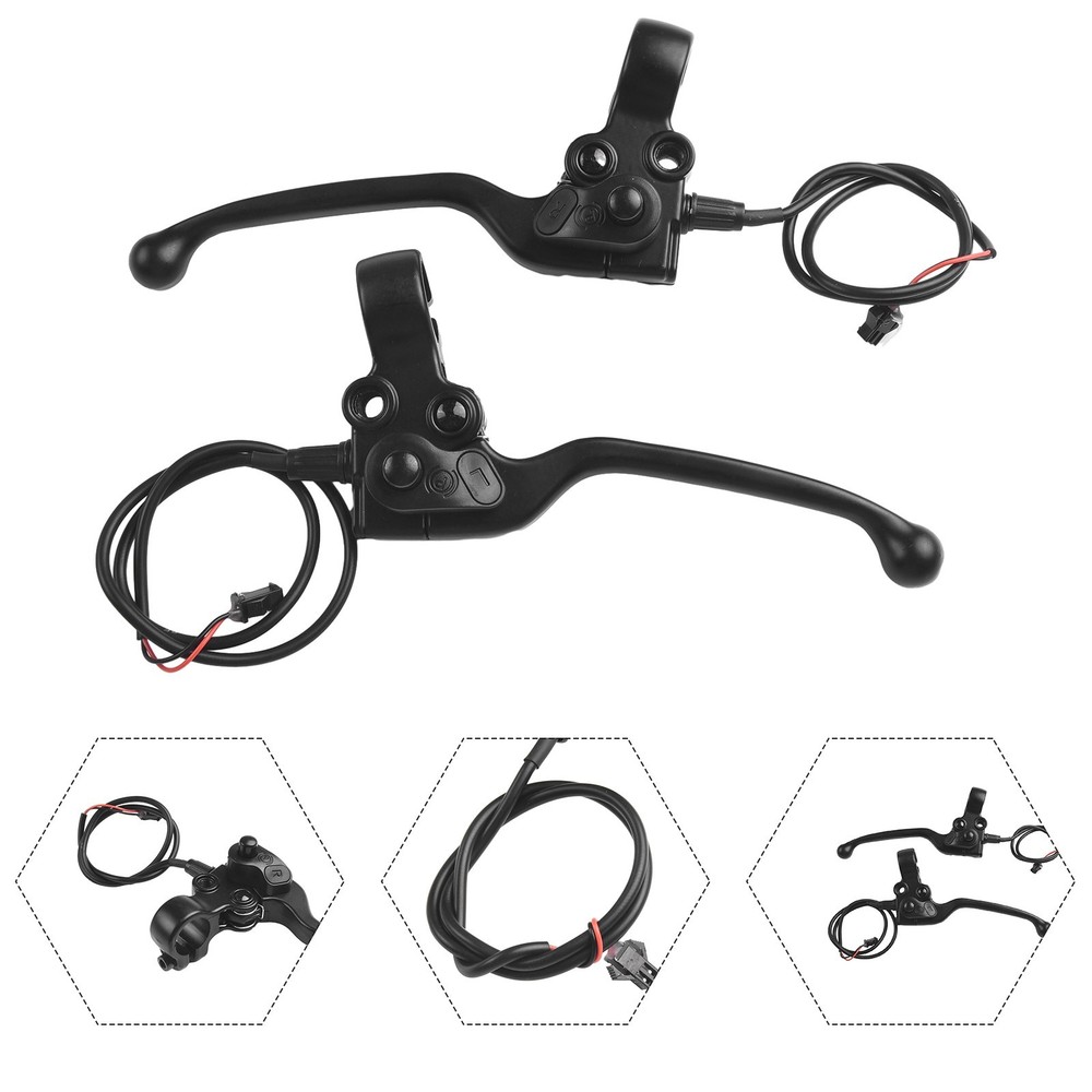 High Performance Ebike Brake Levers with Parking Button and Mirror Hole
