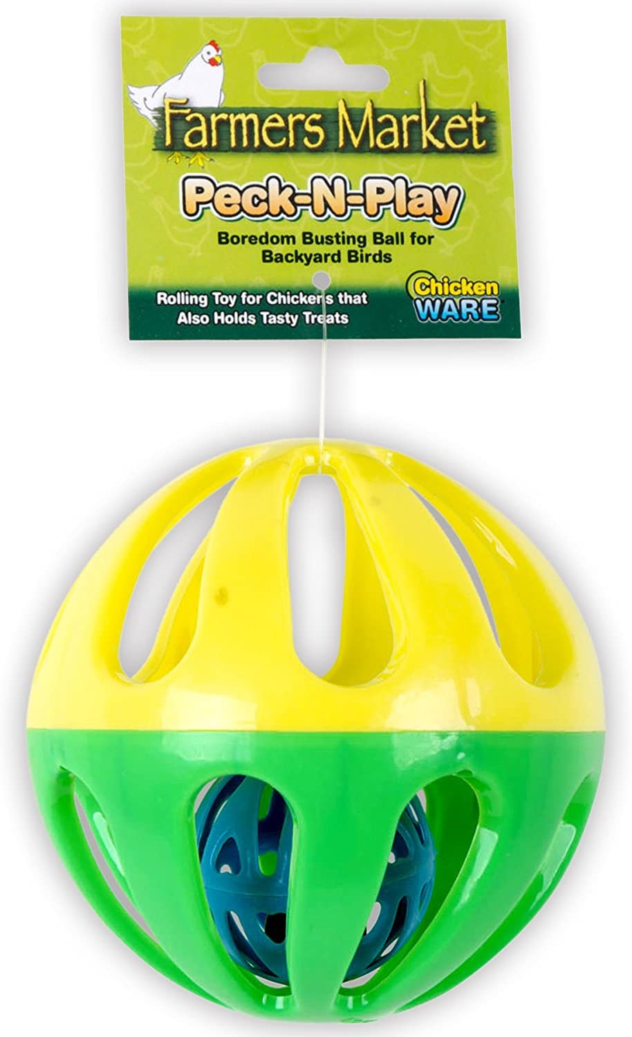 Ware Pet Products Peck-N Play Chicken Ball Toy 4.5-Inch