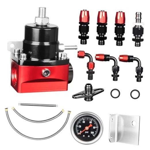 Fuel Pressure Regulator, 30-70PSI 6AN EFI Bypass Return Adjustable