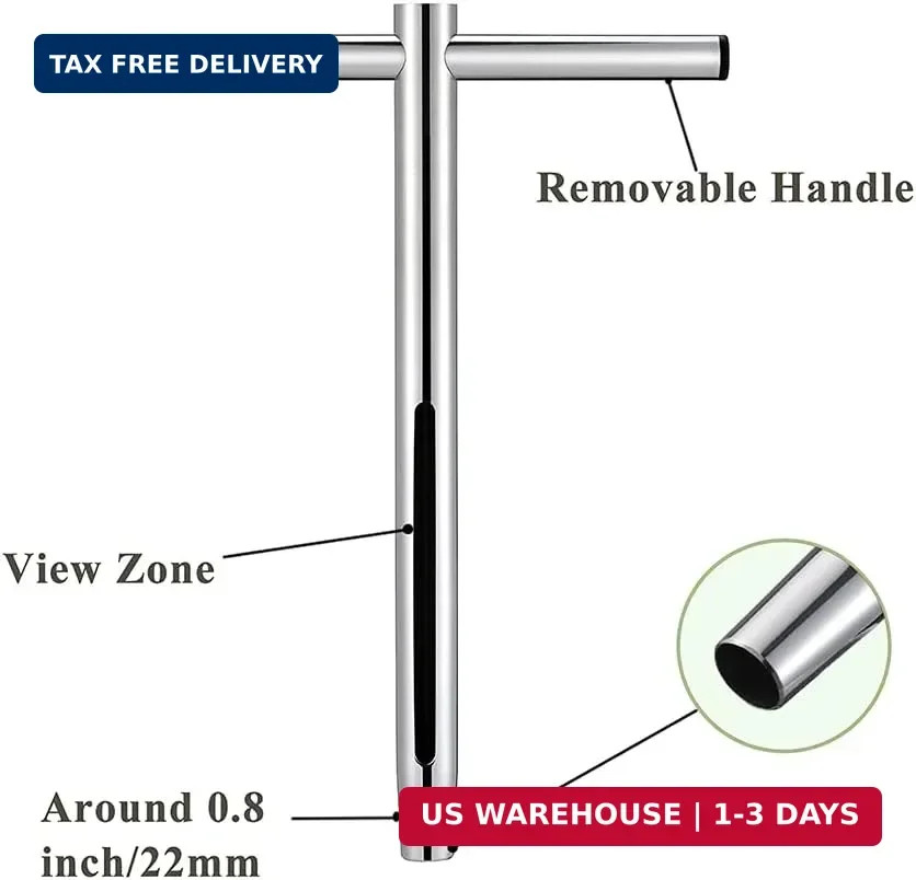 Soil Sample Probe 12 Inch with T Handle, Soil Sampler Tool, Soil Test Kit, Soil