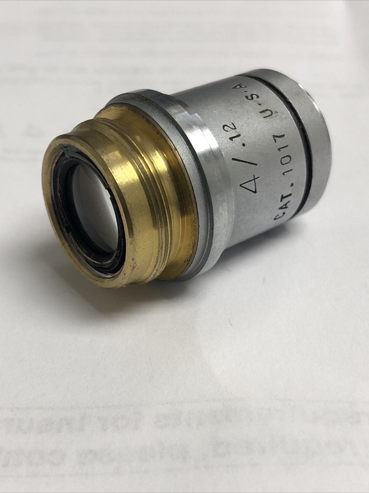 American Optical AO Plan Achro 4x/.12 Infinity Microscope Objective Lens