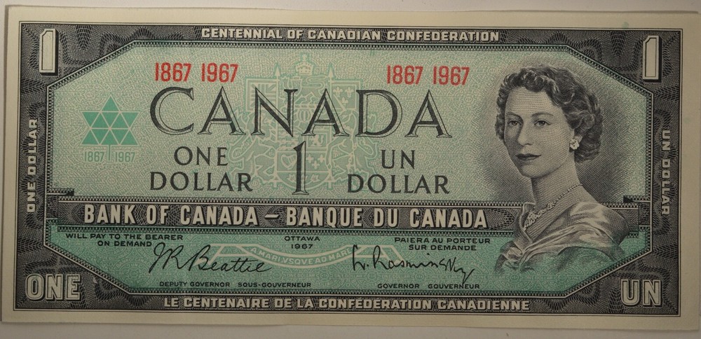 1967 Canada One Dollar Bill $1 - UNCIRCULATED