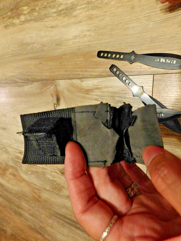 3 PCS BLACK USMC THROWING KNIVES 6.5"