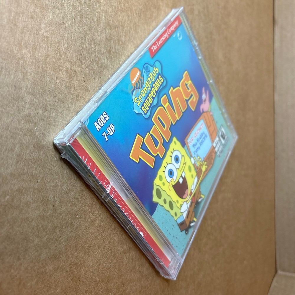 Spongebob Squarepants Typing WIN/MAC CD ROM The Learning Company Keyboarding NIP