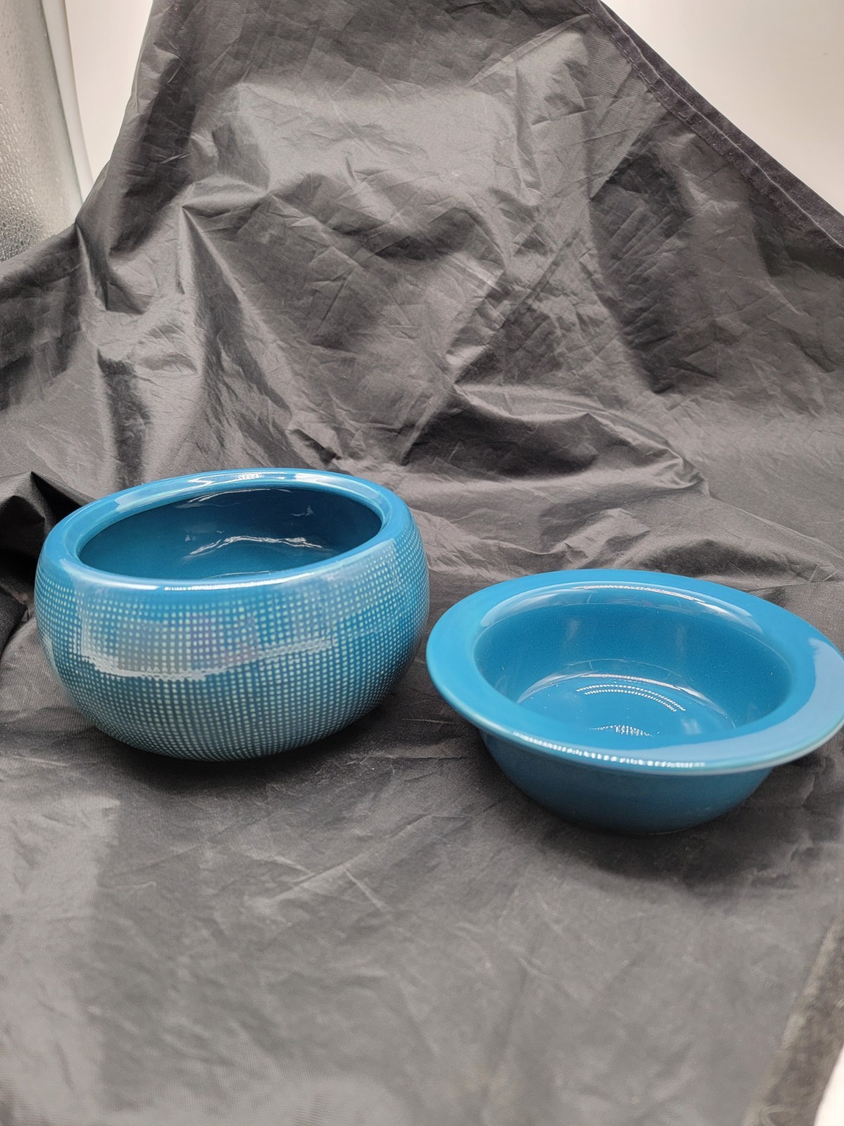 Ceramic Blue Dip Chiller 2 Piece By Tastefully Simple Brand