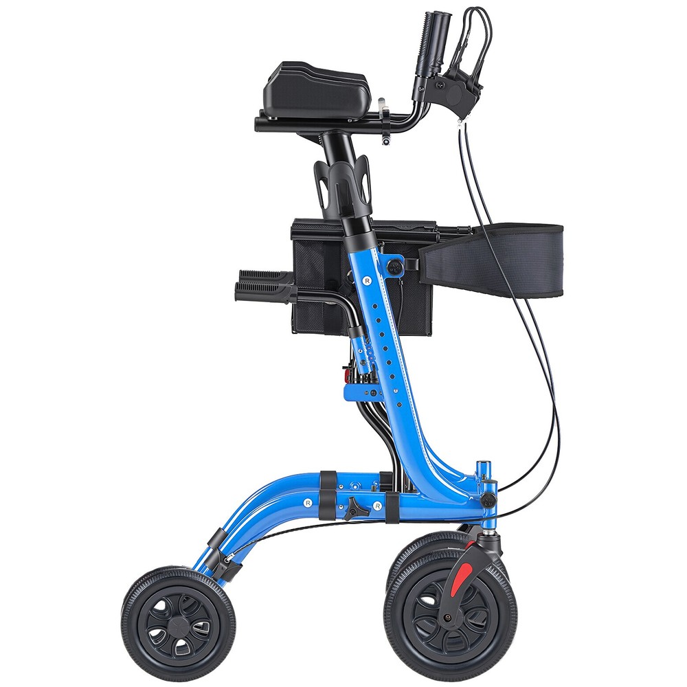 Uimoso Foldable Rollator Walker with Durable PU Wheels for Seniors