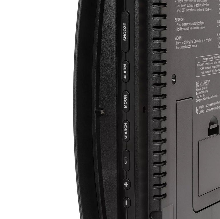 La Crosse Technology Curved Digital Atomic Wall Clock