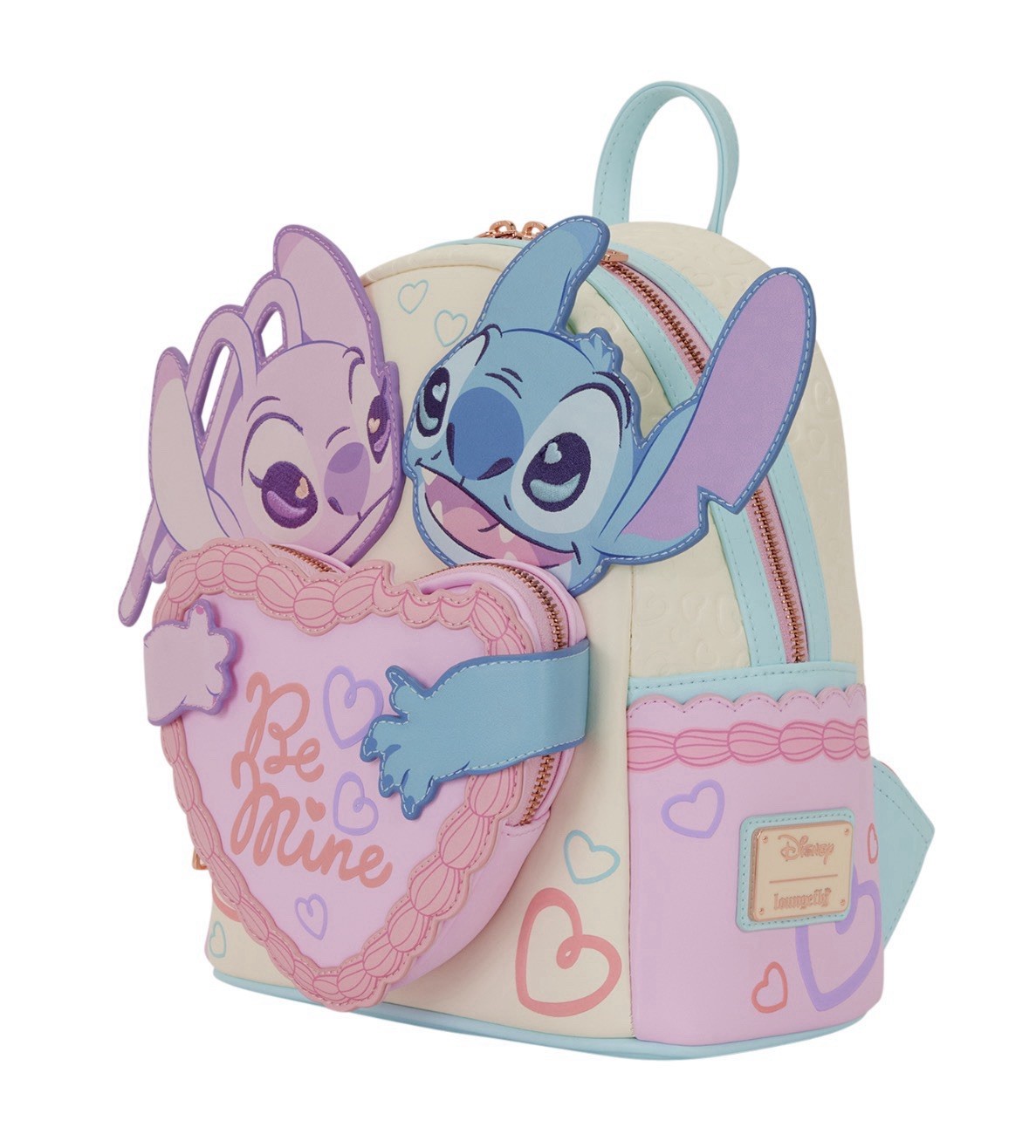 NWT Loungefly Stitch & Angel Be Mine Mini Backpack