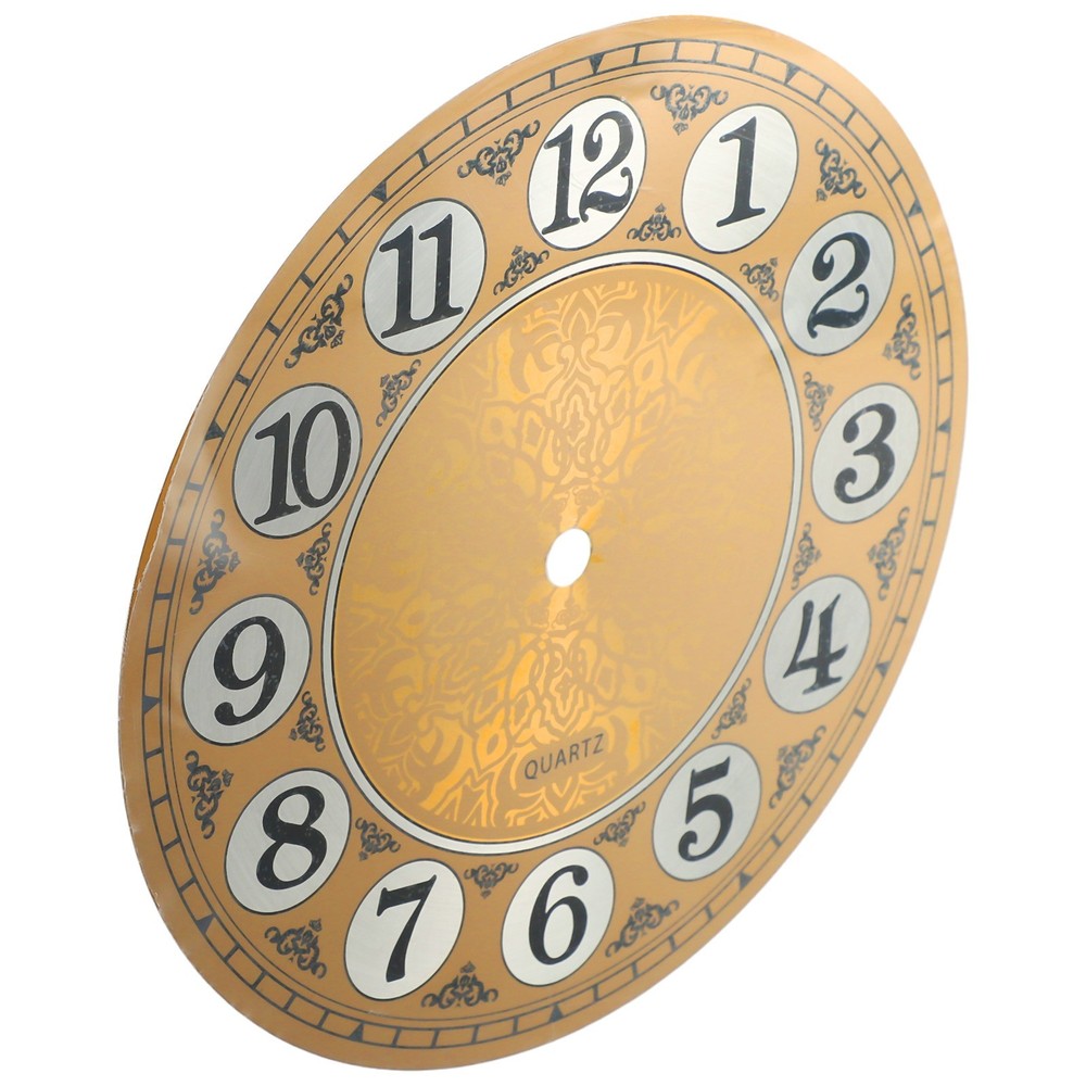 Arabic Numbered Aluminium Wall Clock Face Perfect for Creative DIY Designs