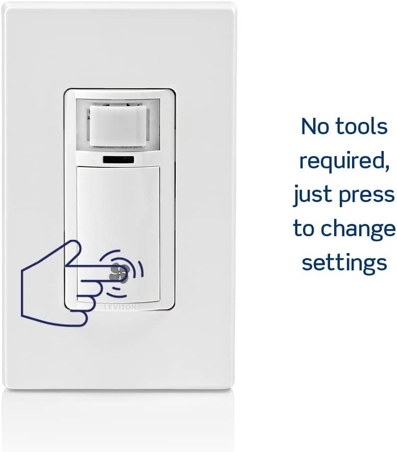 Leviton Humidity Sensor Bathroom Fan Control DHS05-1lw, White