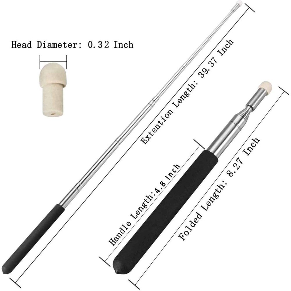 Extendable Telescopic Teaching Pointer Retractable Handheld Presenter for