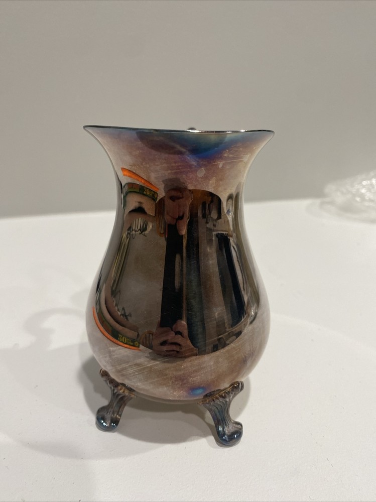 Vintage Silver Pitcher 5.5” Tall
