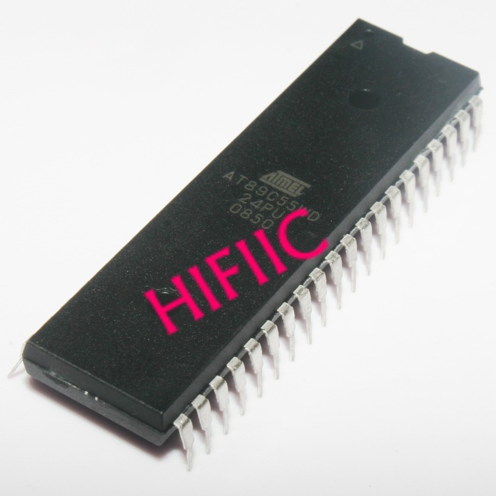 1PCS AT89C55WD-24PU 8-bit Microcontroller with 20K Bytes Flash