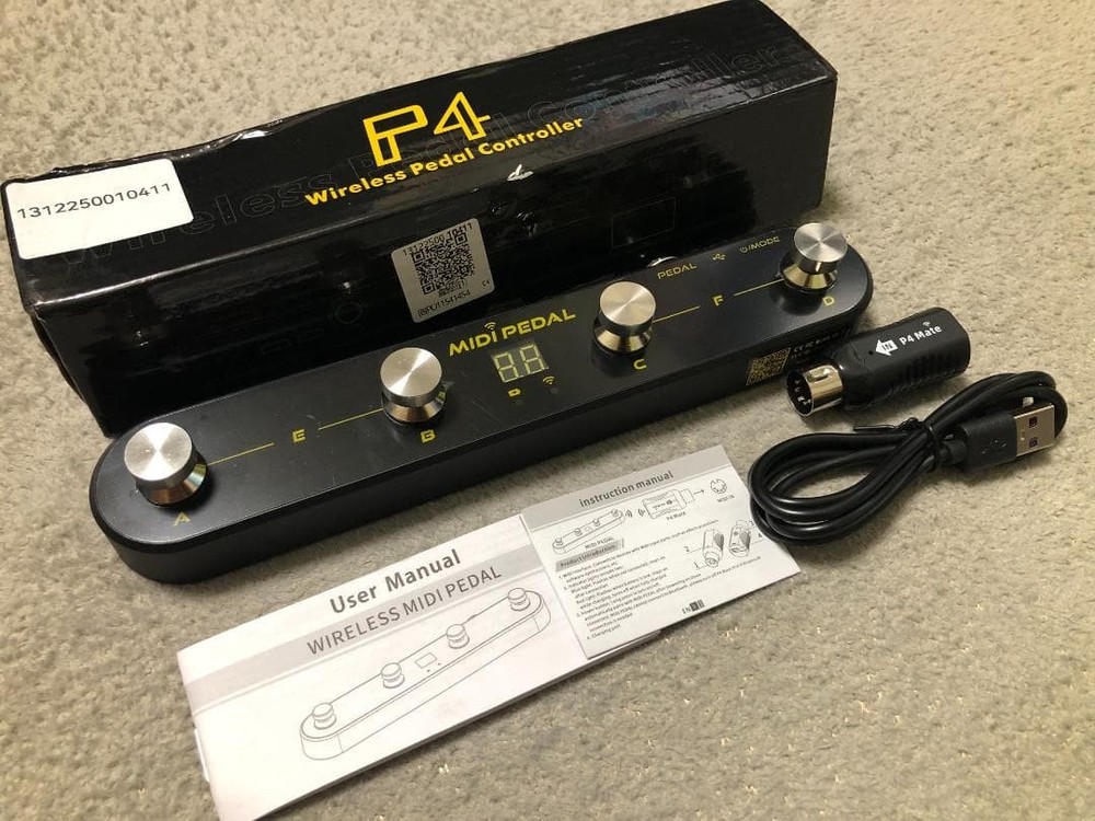 Wireless Pedal Control MIDI PEDAL P4 Excellent