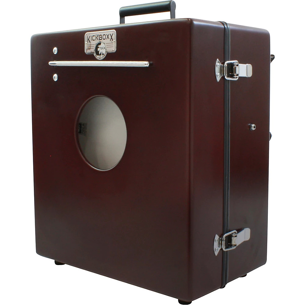 Toca KickBoxx Suitcase Drum Set Brown