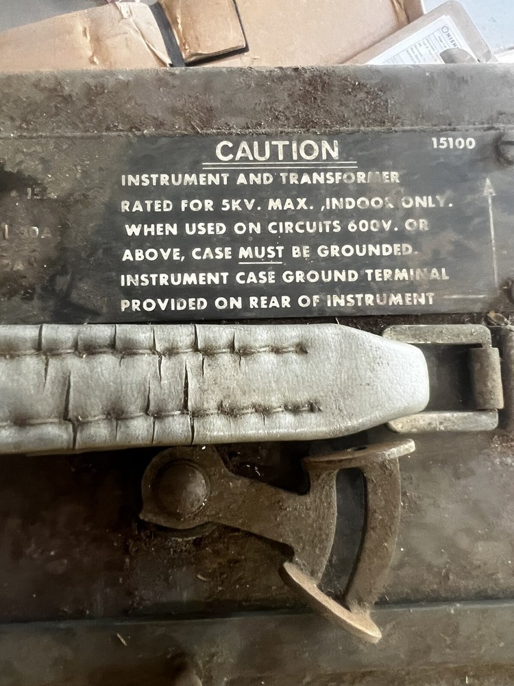 VINTAGE Esterline Angus Graphic Voltmeter Analog Recorder