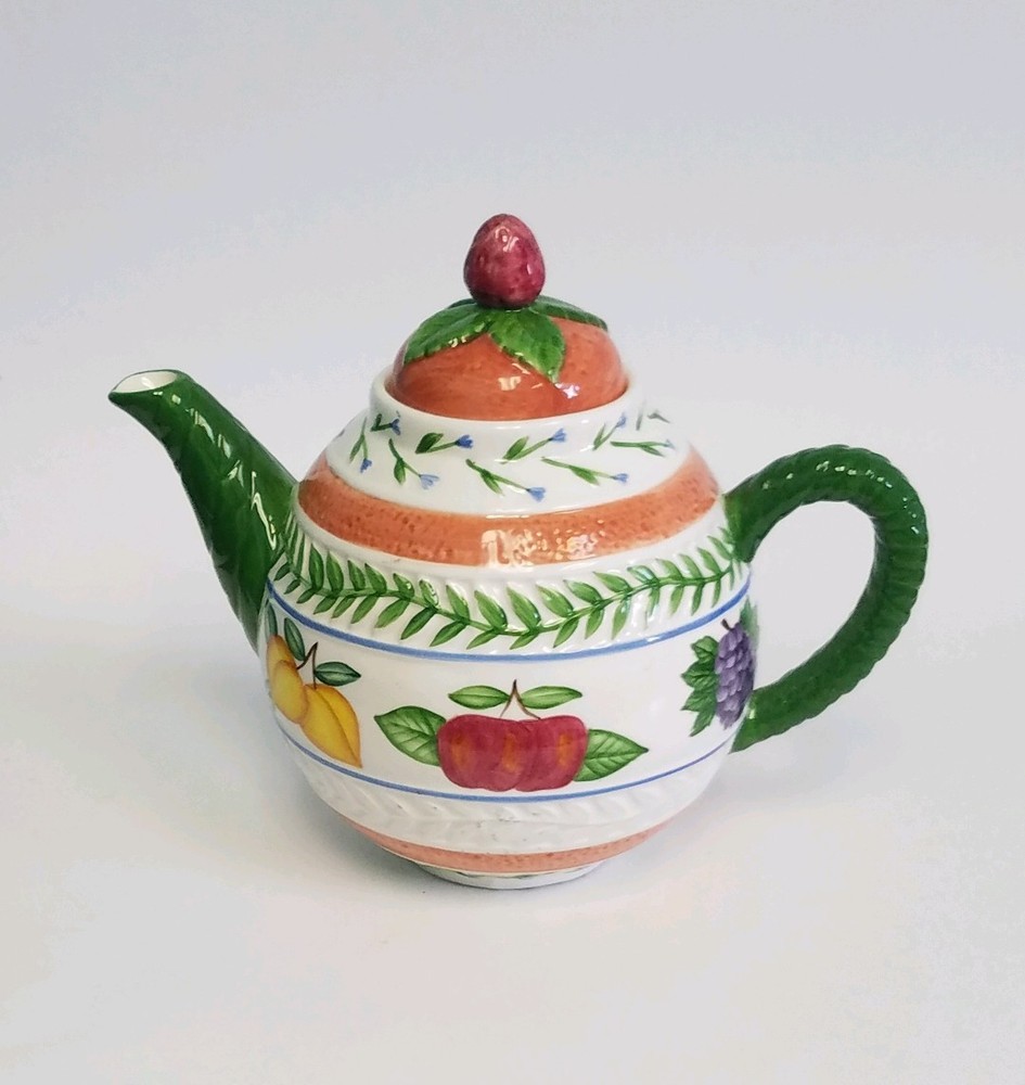 Strata Group Teapot Fresh N' Fruity Hand Painted