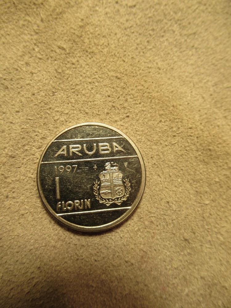 1997 ARUBA 1 FLORIN COIN CIRCULATED