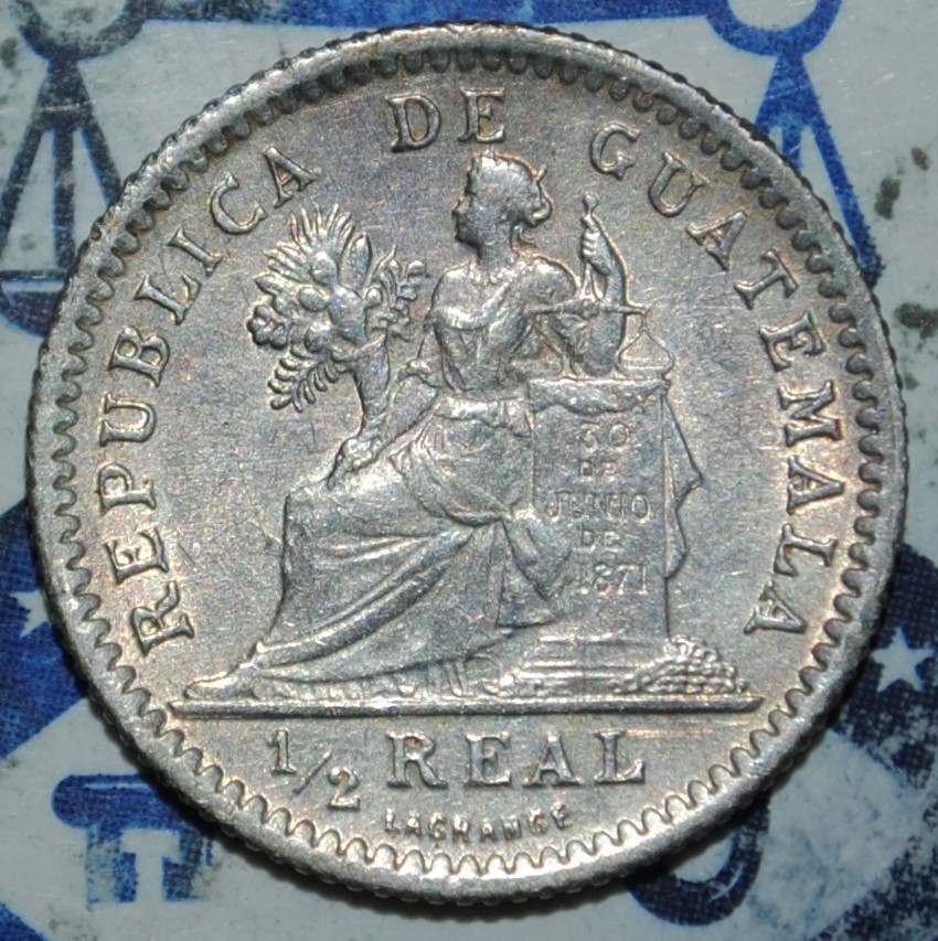 Guatemala Silver 1896 1/2 Real {{{3C36