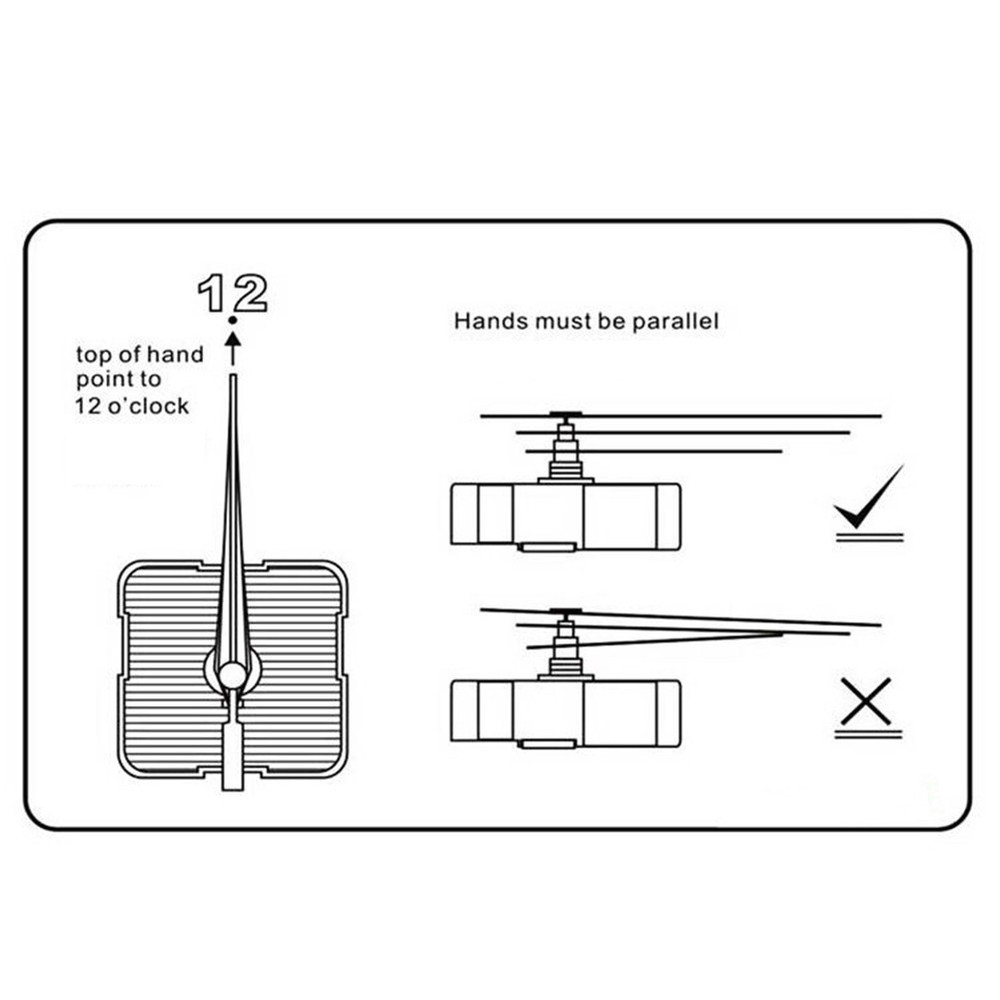 DIY Silent Quartz Clock Movement Kit Battery Powered for Custom Clocks