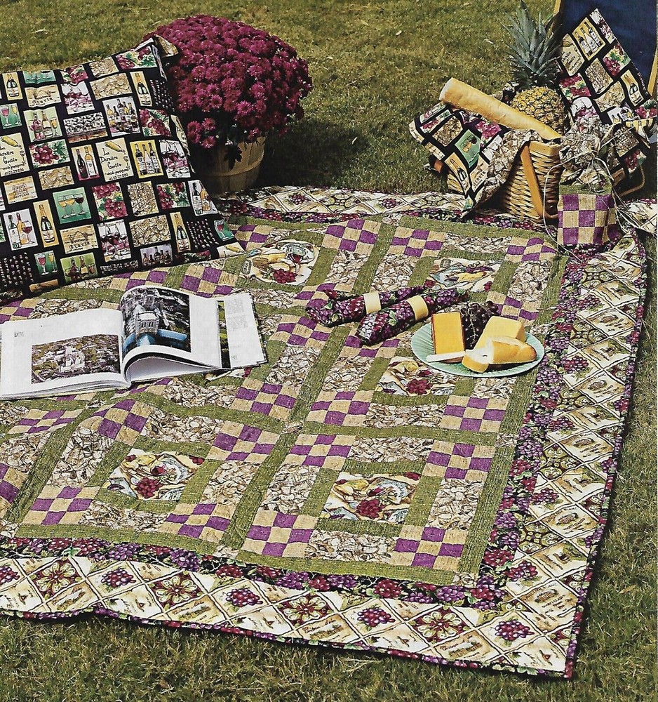 Entertaining Al Fresco Quilt quilting pattern instructions