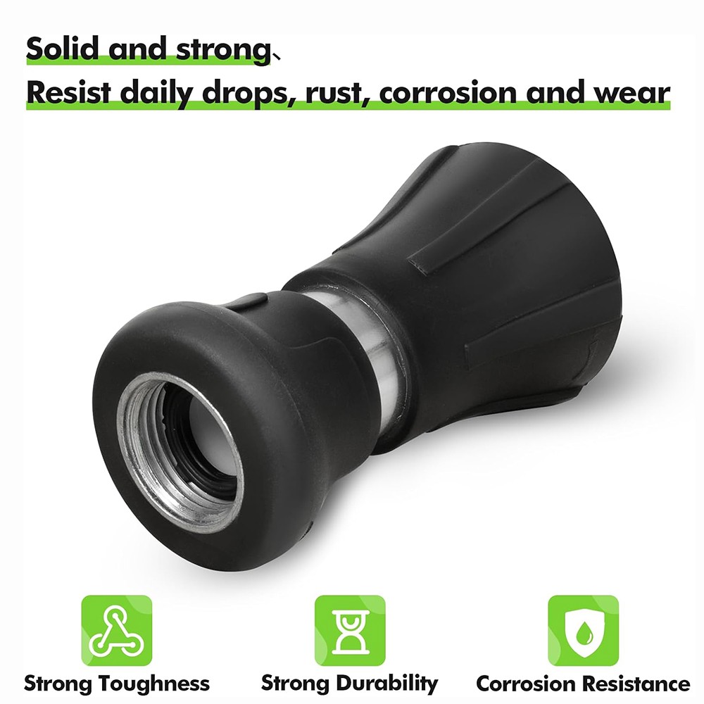 Fireman Style Garden Water Hose Nozzle Heavy Duty Spray Adjustable Nozzle US