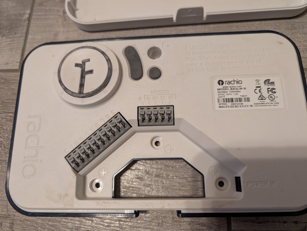 Rachio 8ZULW-B (2nd Generation) 8-Zone Smart Sprinkler Controller