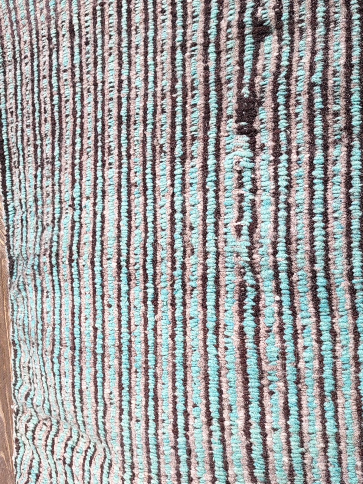 Navajo Rug Antique Native American Indian Twill Weaving Textile 1910 62 x 30