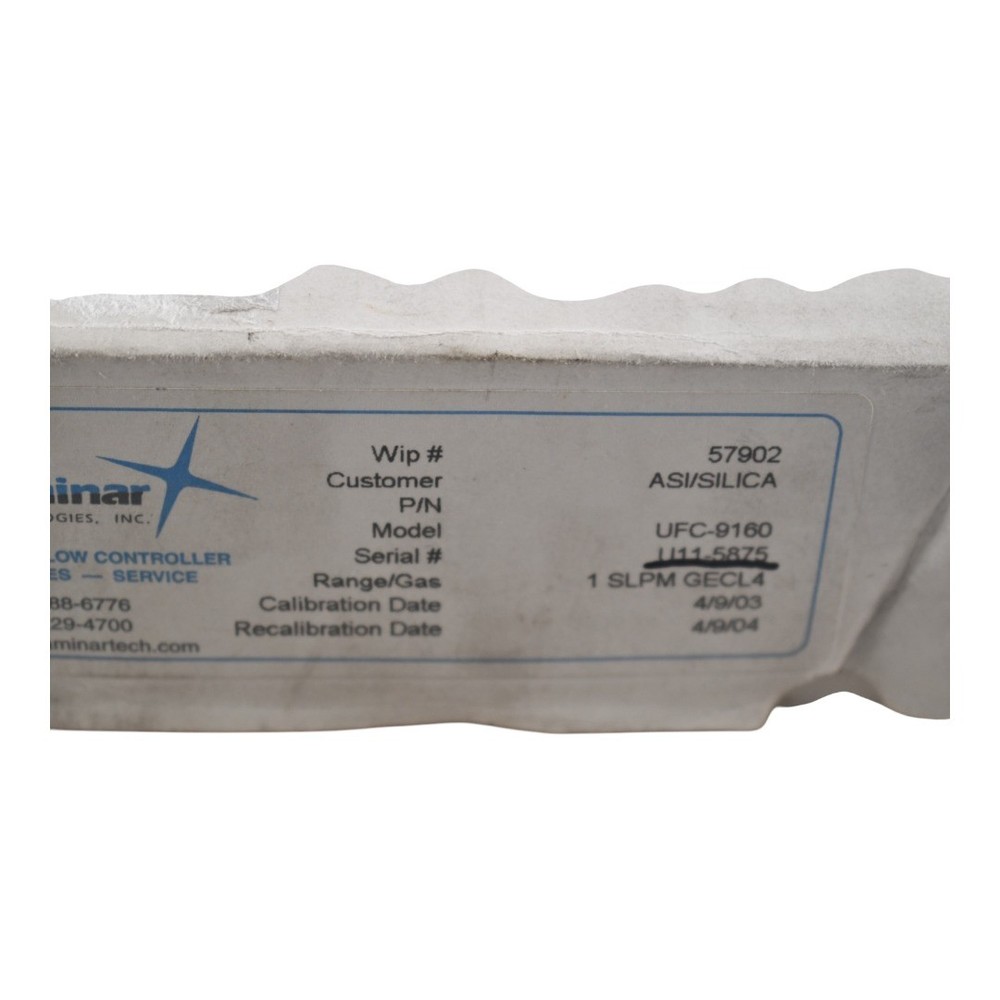 NEW Laminar Technologies UFC-9160 Mass Flow Controller 1 SLPM GECL4