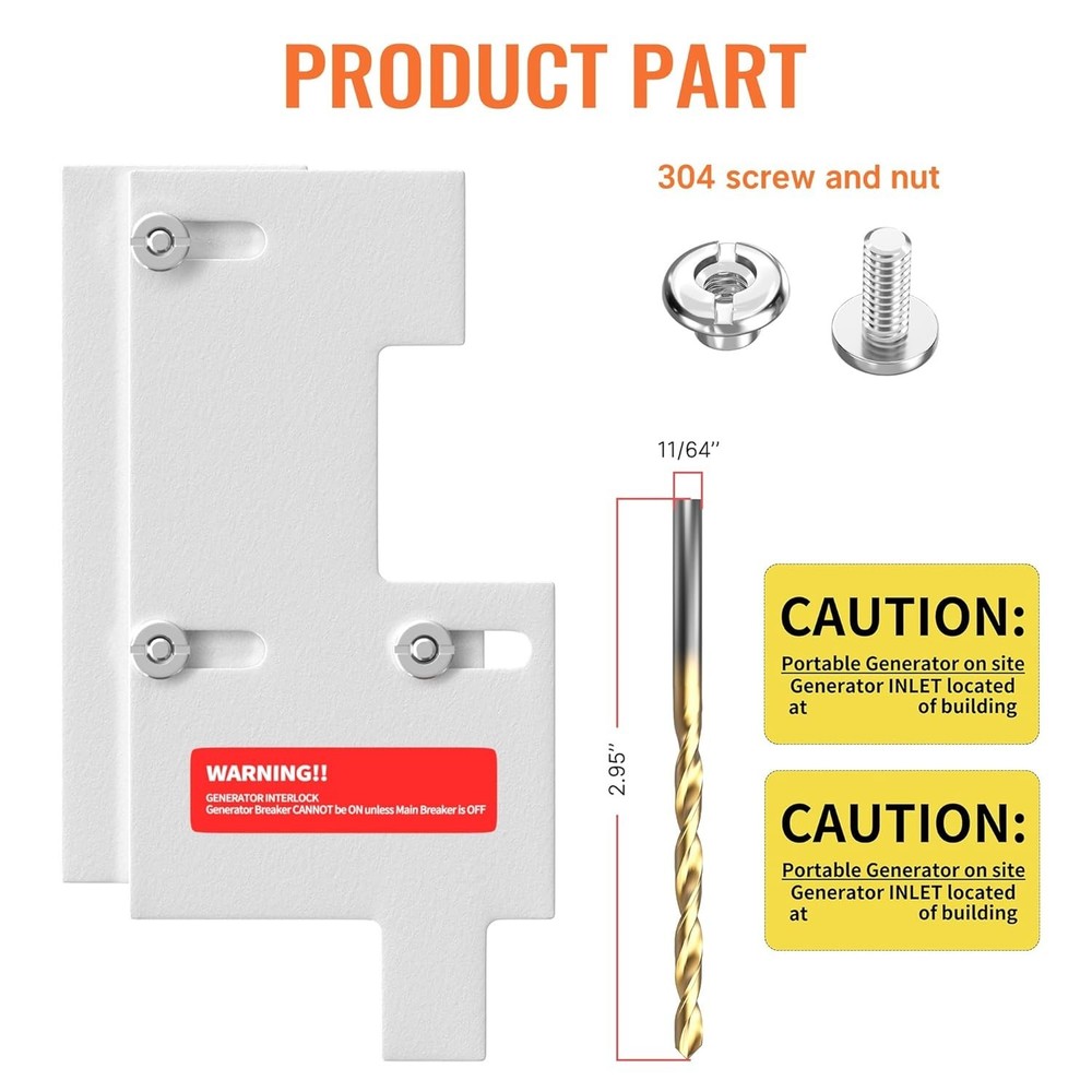 Generator Interlock Kit Compatible with GE General Electeric 150 or 200 Amp P...