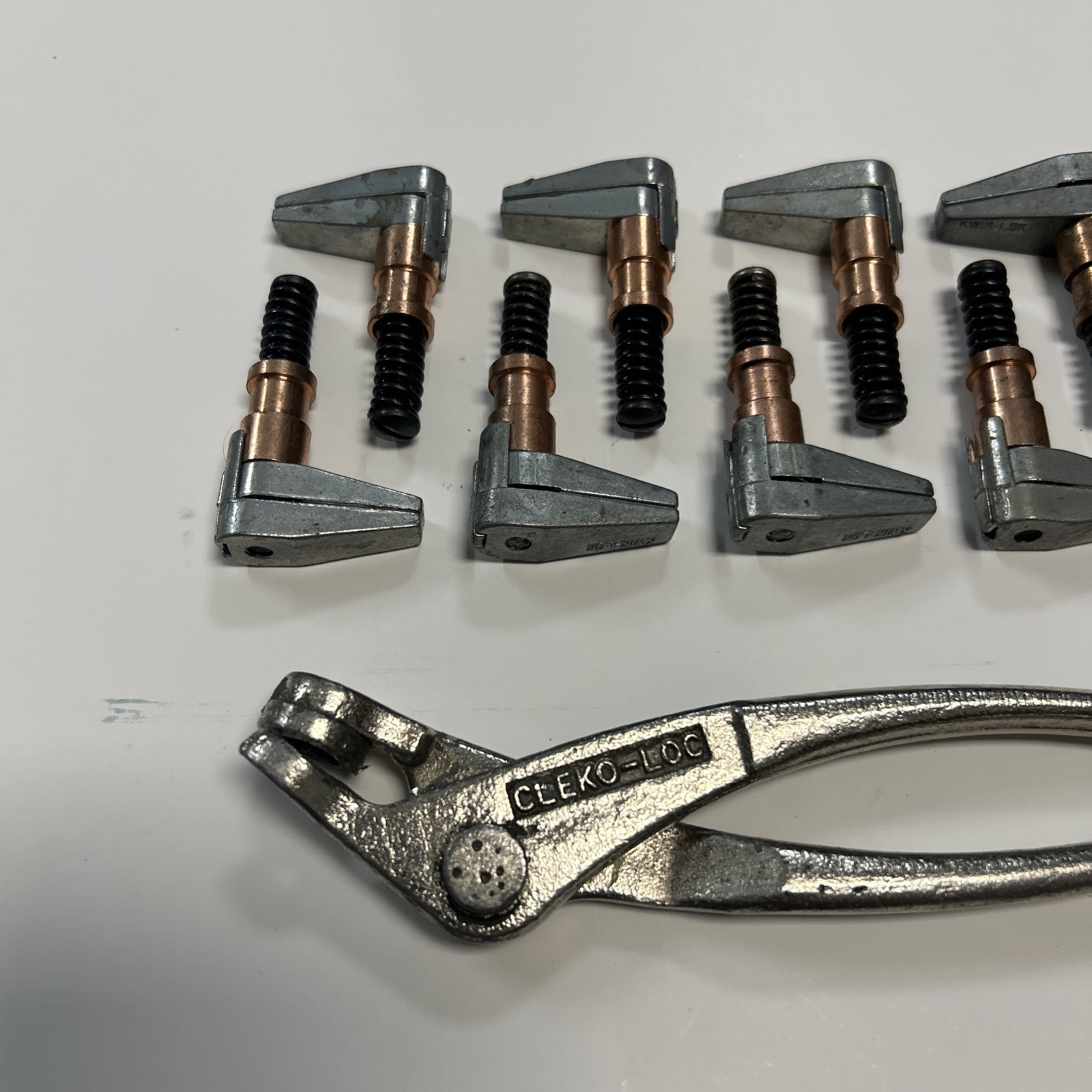 Side Grip Fasteners Clamps 1" reach with Plier Cleco Wedgelock Kwik loc 11pcs