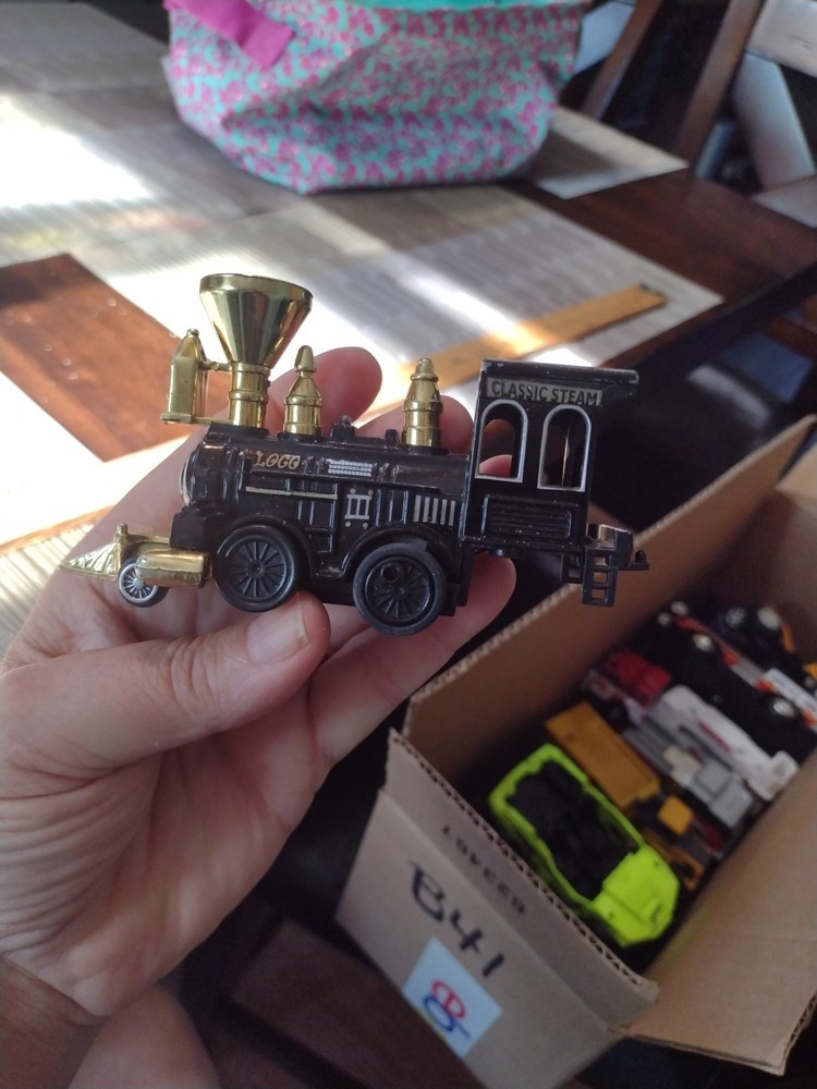 Diecast Model Railroad LocomotivebTrain Steam Engine Pullback B41