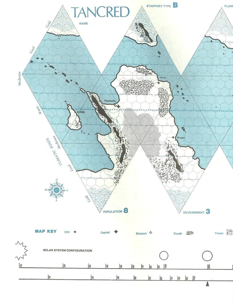 TRAVELLER Tancred, Planetary Source Book Judges Guild FS