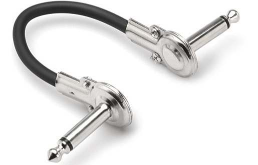New Hosa Low Profile Flat Pancake Right Angle 6" Patch Cable IRG-1005