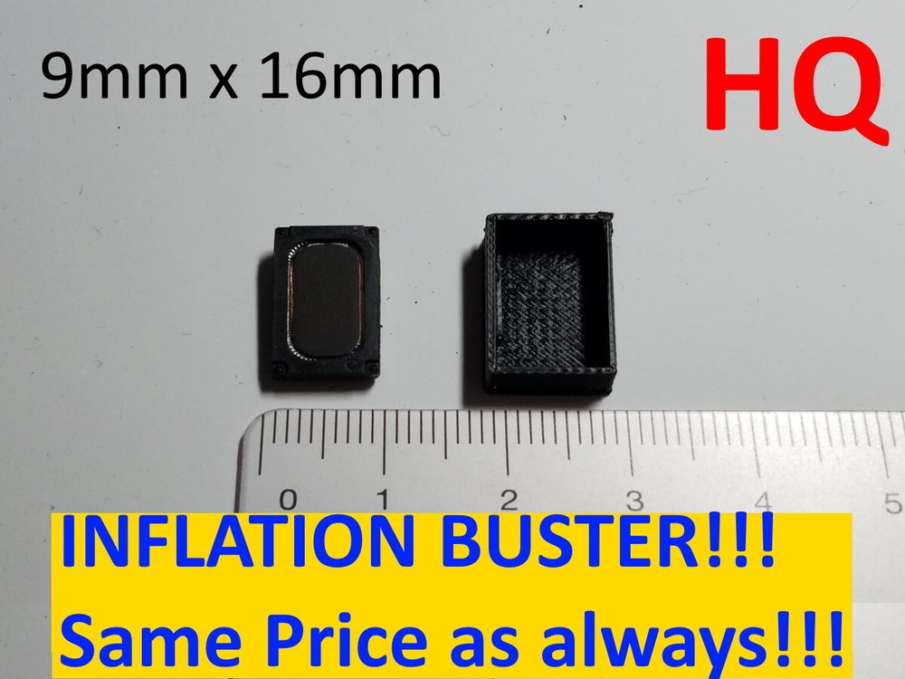 Sugar Cube PMD HQ Speaker 9mmx16mm. FREE SHIPPING