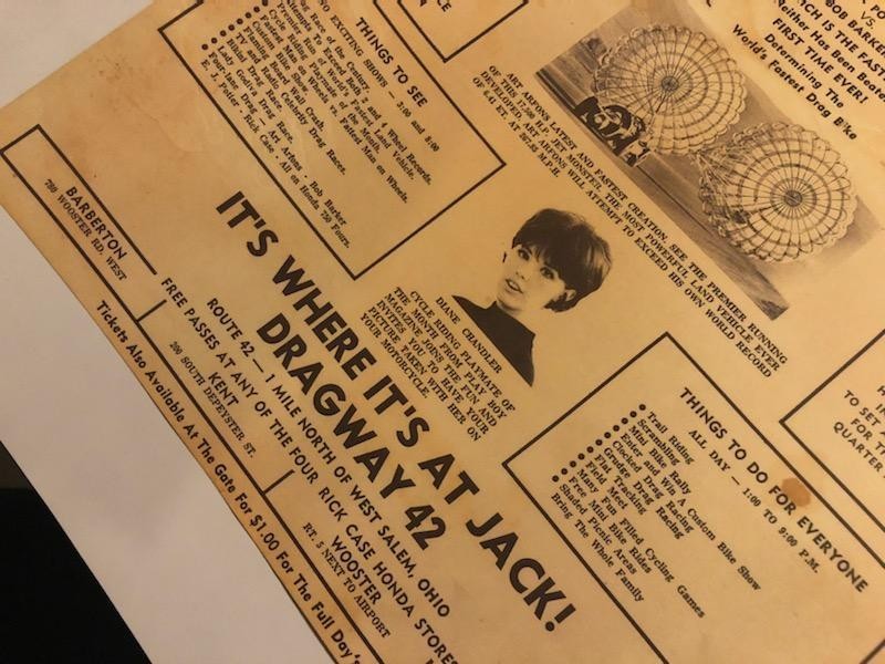 E J Potter Art Arfons Biggest Motorcycle DRAG STRIP Thing Ever Rick Case Poster