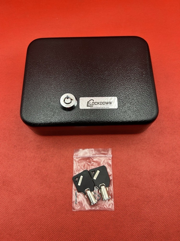 📦Lockdown Handgun Vault Lock Box 2 Keys Small Valuables LOCK BOX!!