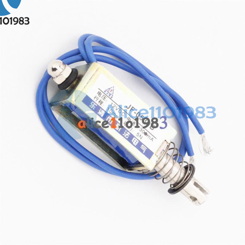DC6V/12V/24V Push Pull Type Open Frame Solenoid Electromagnet Reset 10mm 5N/2N