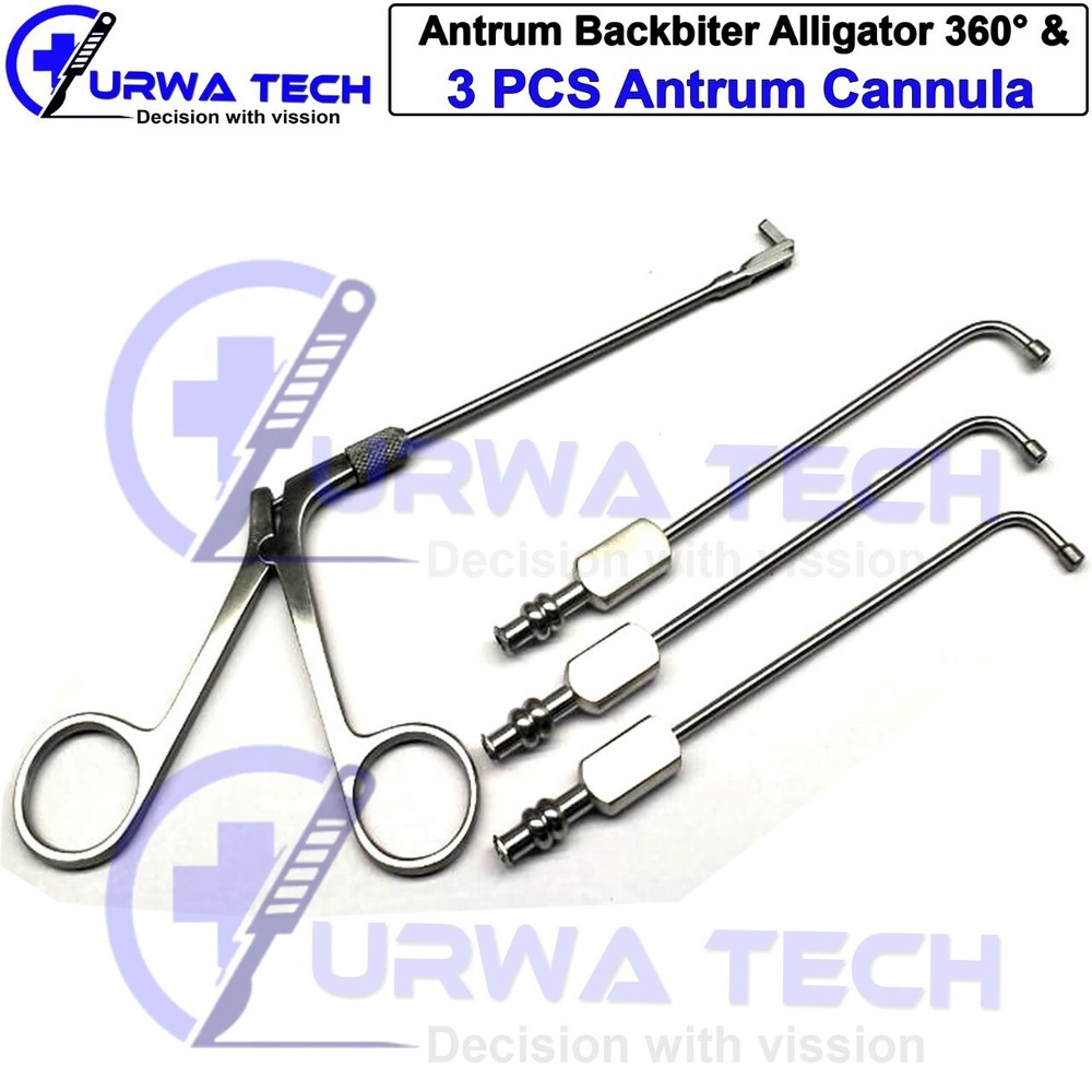 Antrum Backbiter Alligator 360° Rotatable Punch Surgical ENT Instruments