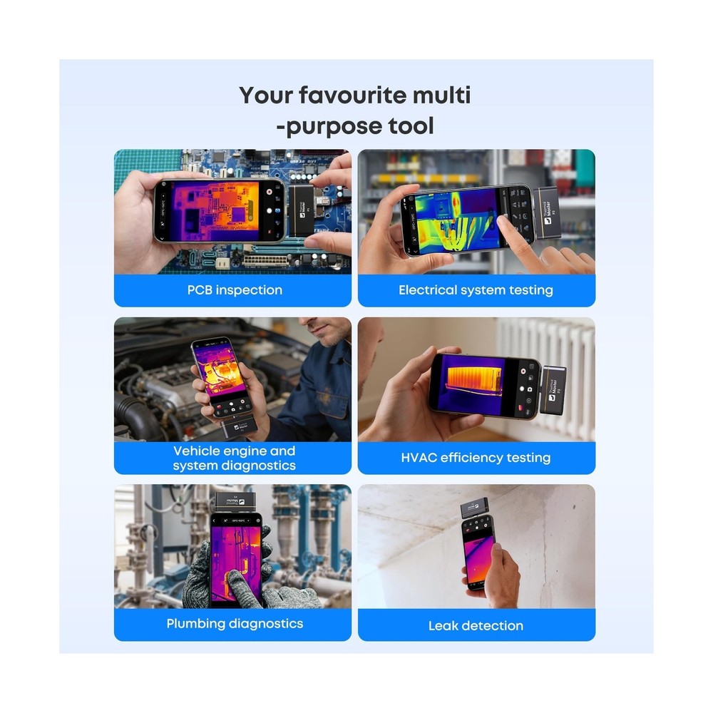 Thermal Master P3, Thermal Camera for iOS & Android, Manual Focus Infrared Ca...