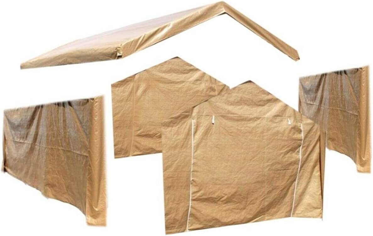 10X20 Tarp Canopies (5PC) Top Set Valanced Tarp Kit Carports
