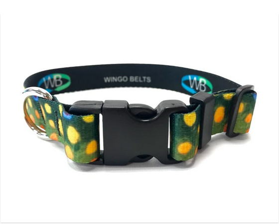 Brook Trout Pattern DOG COLLARS LEASHES AWESOME!! NEW!!