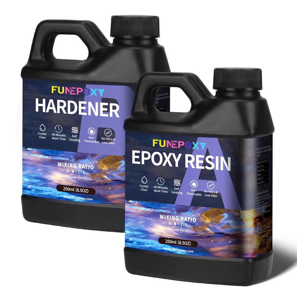 Fast Cure 1:1 -  Clear Epoxy Resin - 17 OZ Kit