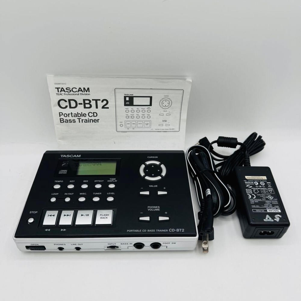 TASCAM CD-BT2 Portable CD Bass Trainer Player Variable Speed Key Control