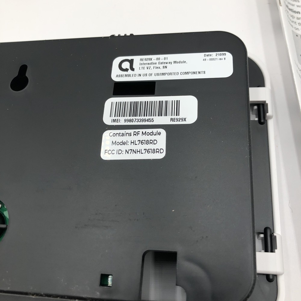 Alula Interactive Gateway Module RE929X-00-01 LTE VZ, Flex, SN Gateway Module