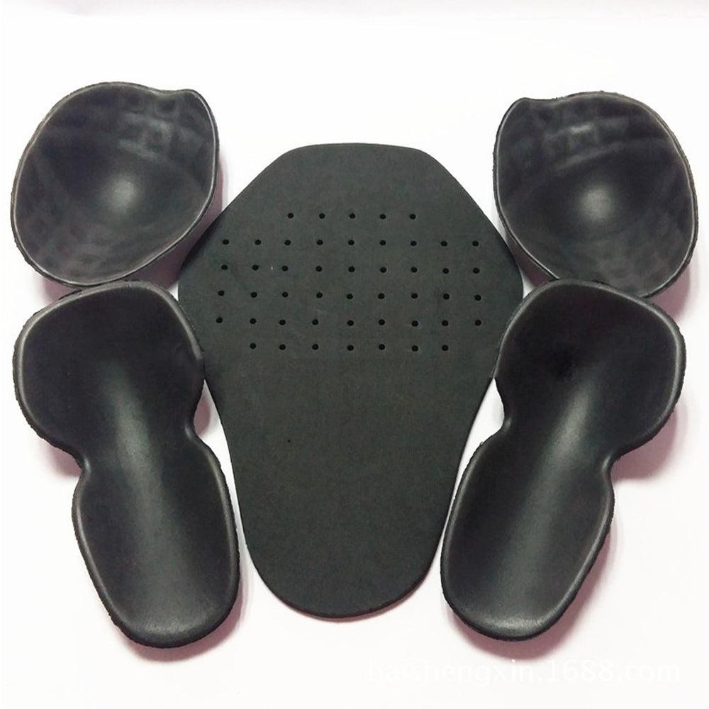 Motorcycle Jacket Lining Protectors Pads Shoulder Elbow Back Armor Guard 5pcs